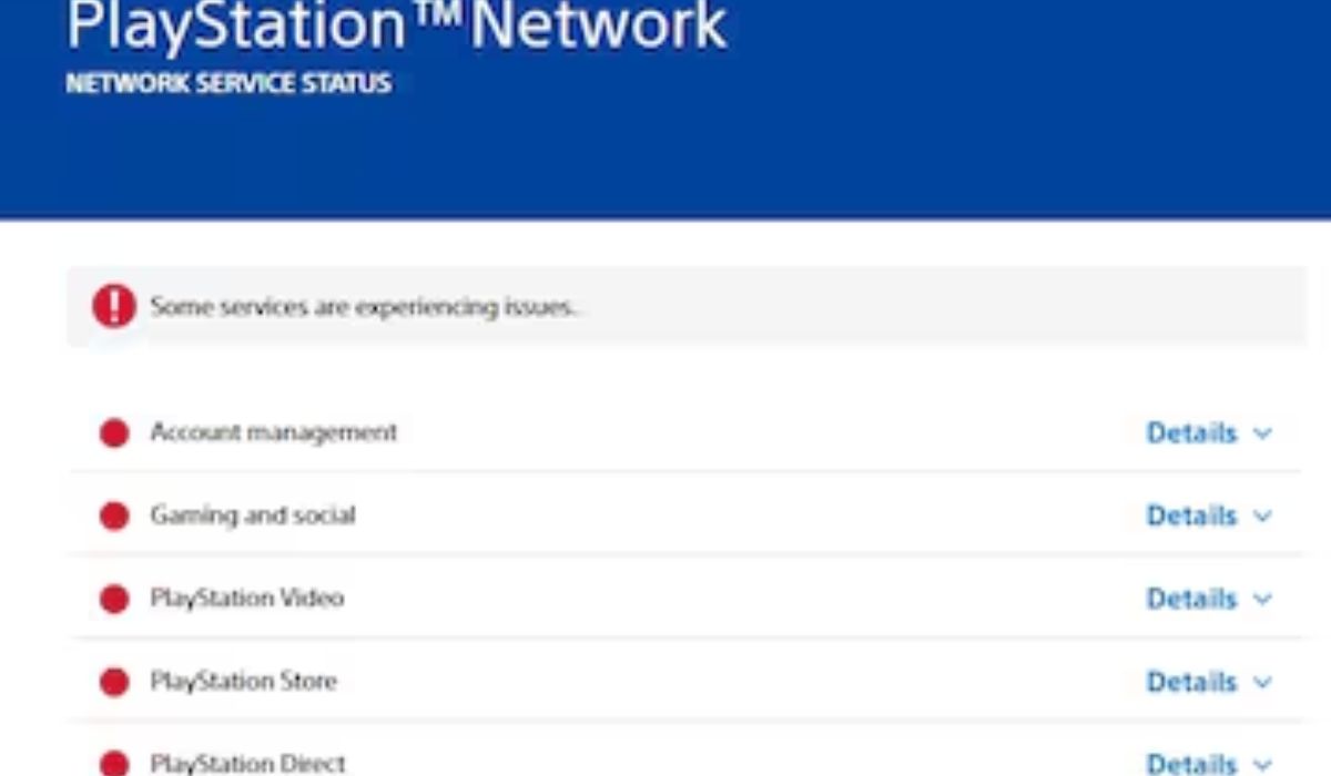 playstation network status down