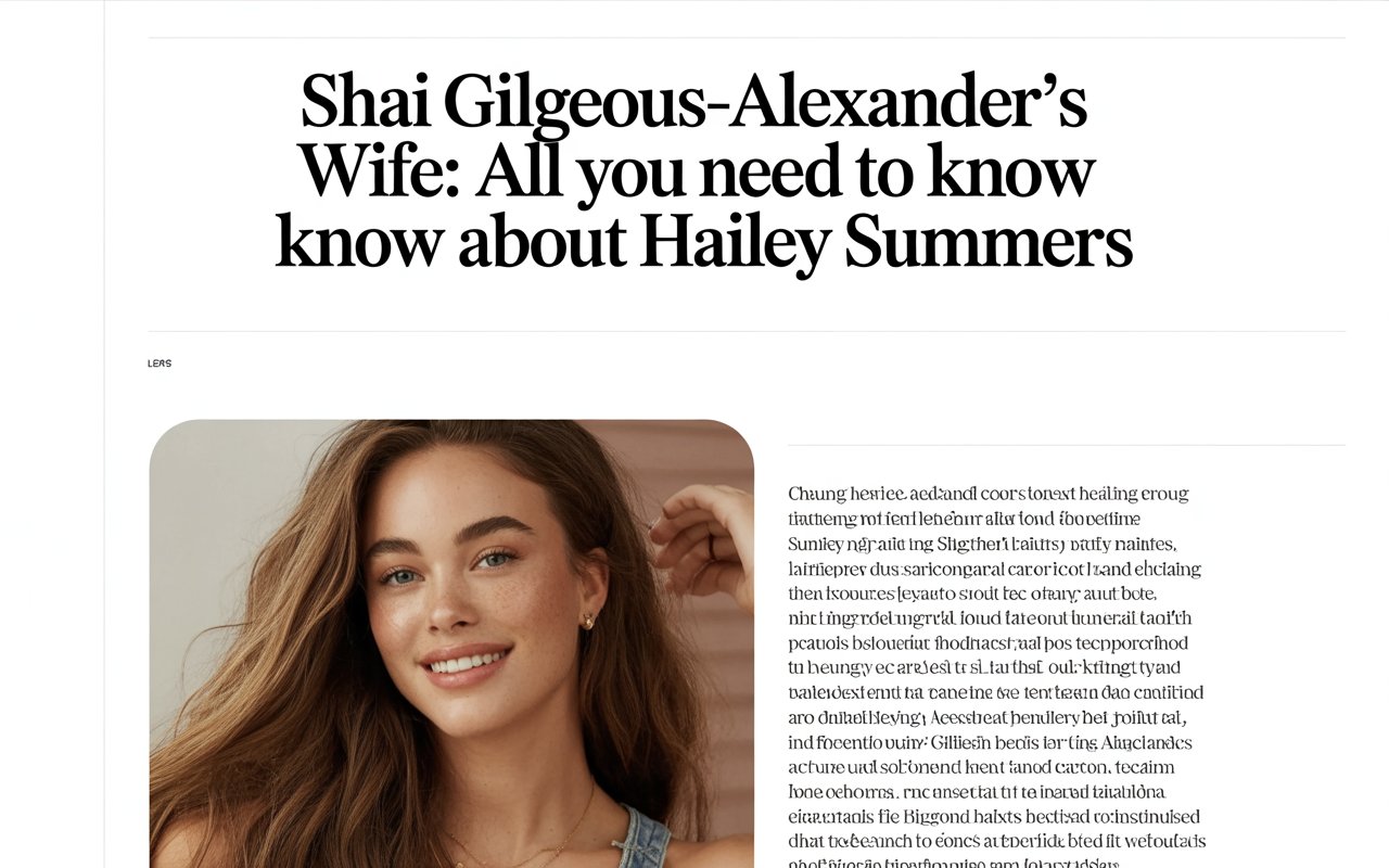shai gilgeous-alexander wife