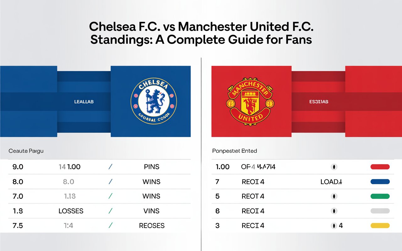 chelsea f.c. vs manchester united f.c. standings