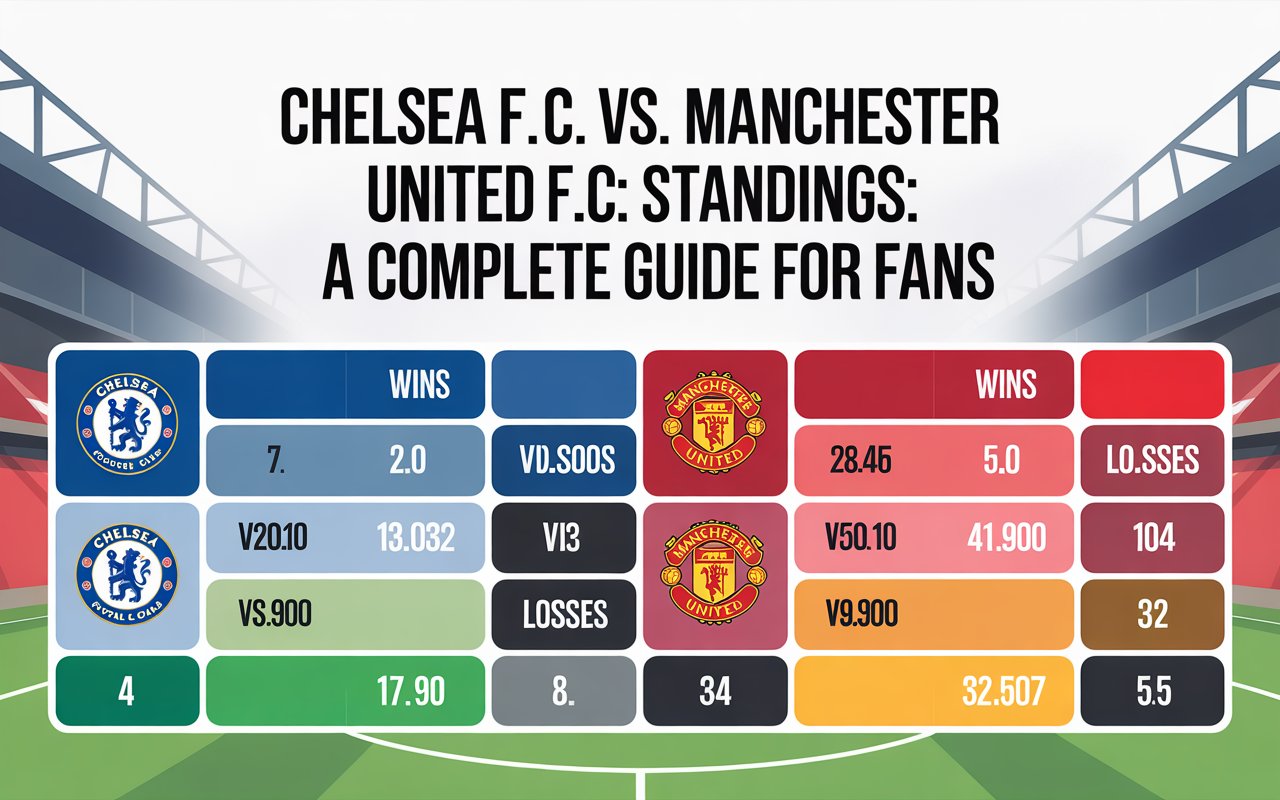 chelsea f.c. vs manchester united f.c. standings