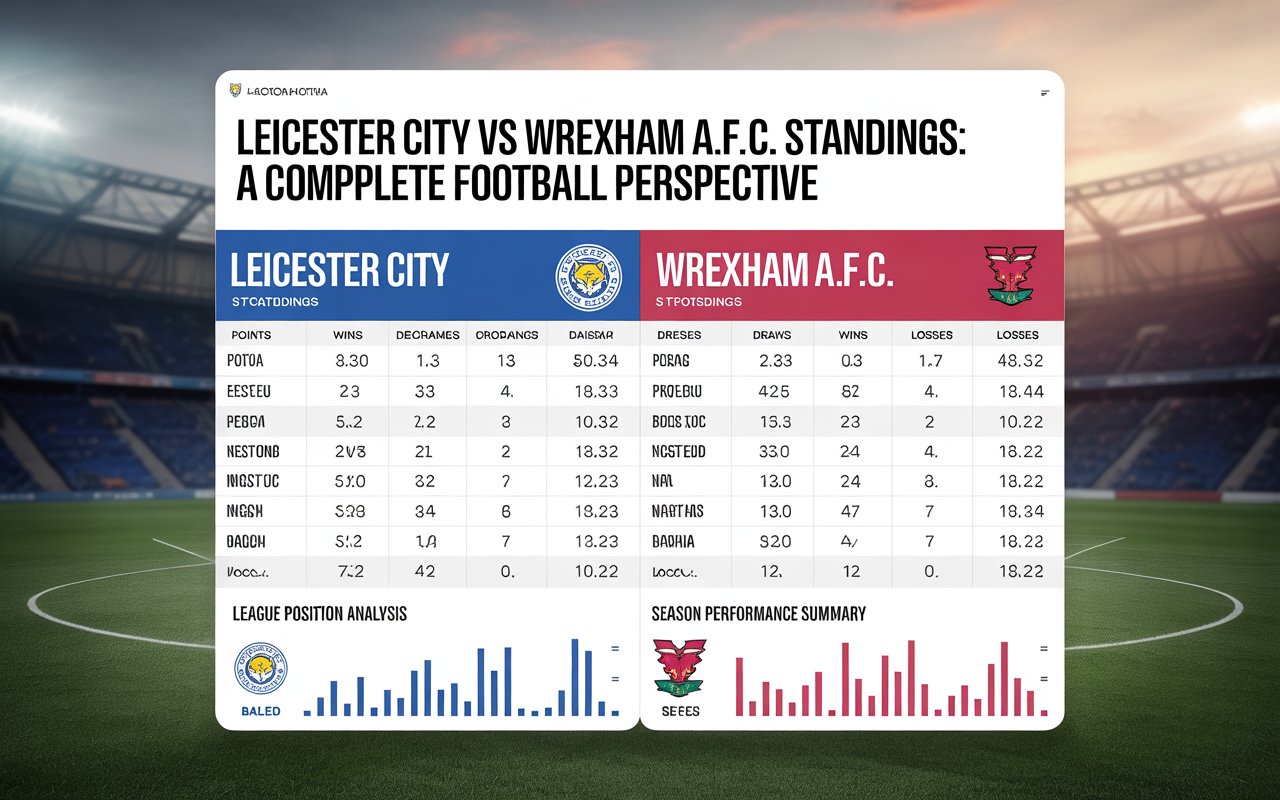 leicester city vs wrexham a.f.c. standings