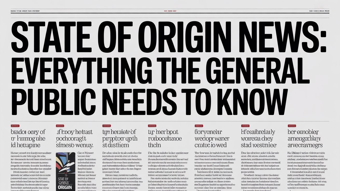 State of Origin News