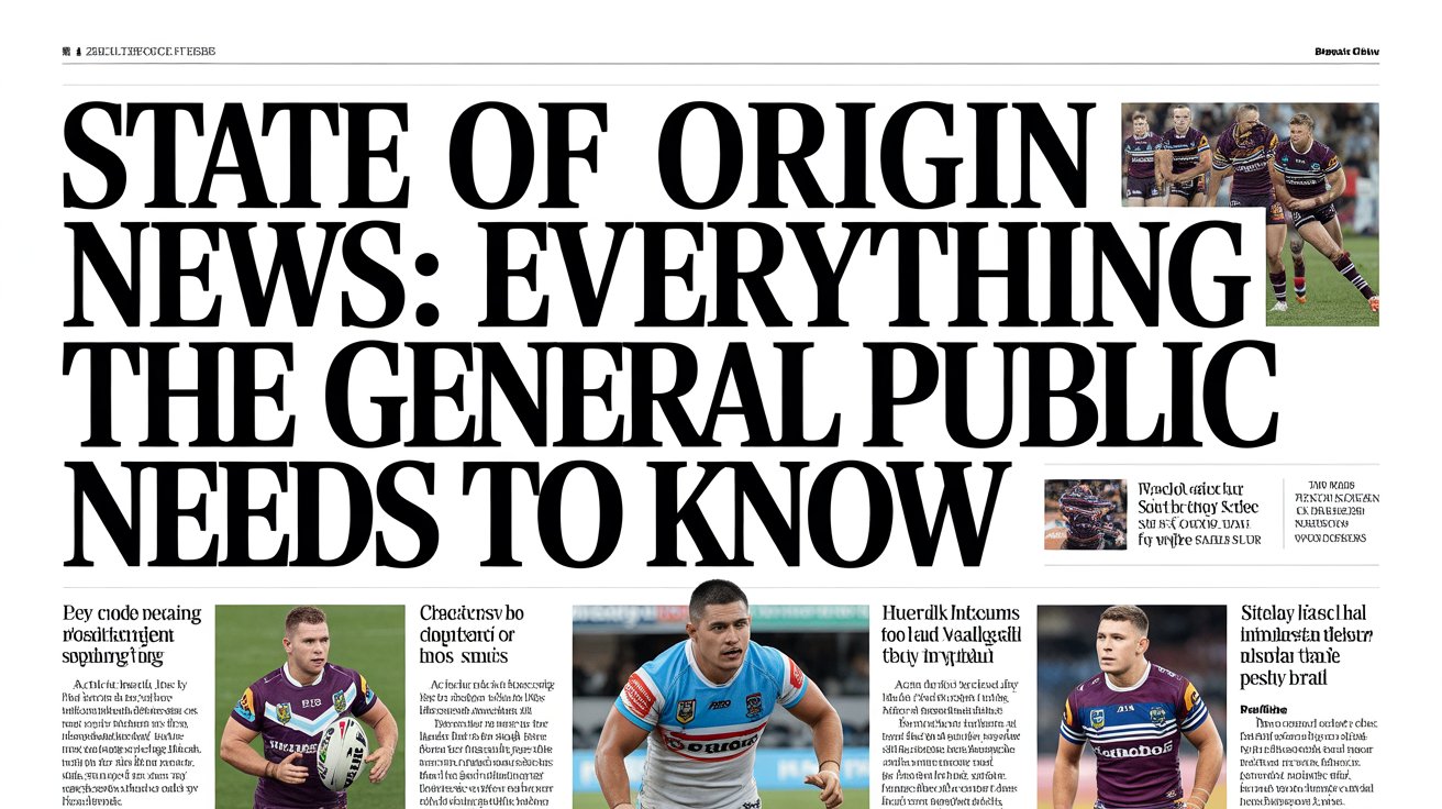 State of Origin News: Everything the General Public Needs to Know
