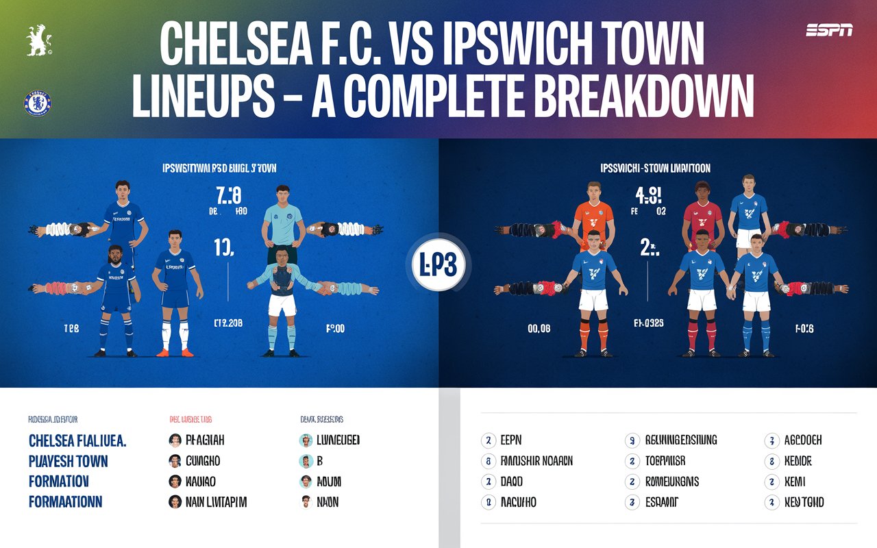 chelsea f.c. vs ipswich town lineups