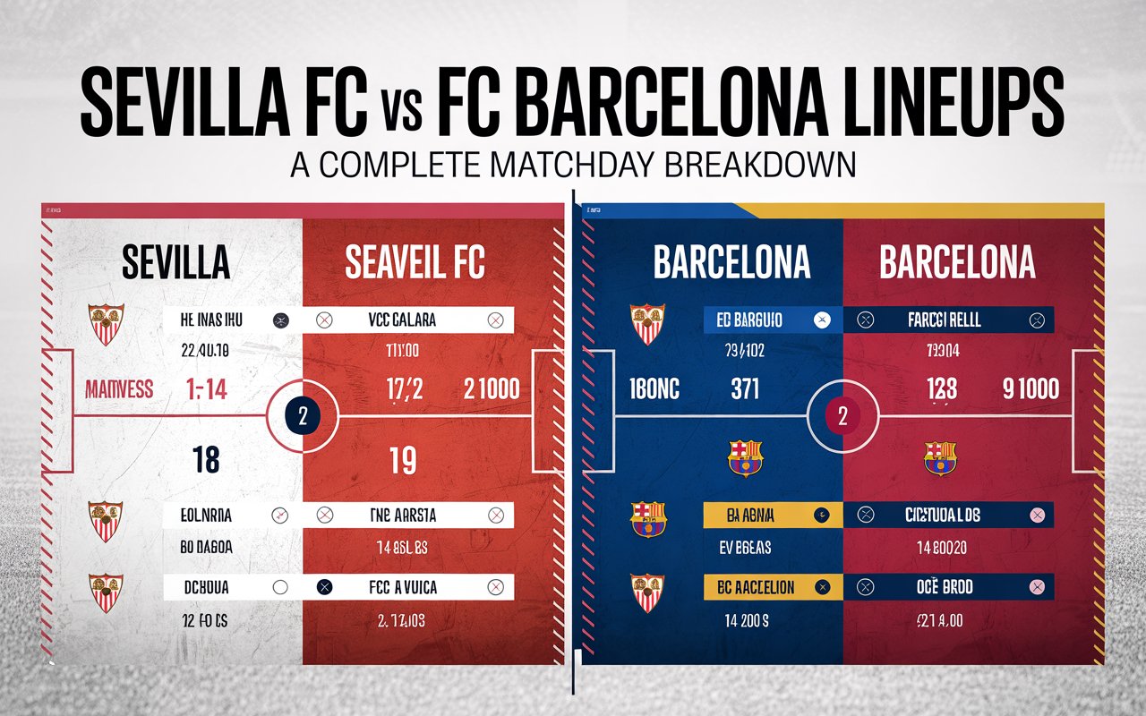 sevilla fc vs fc barcelona lineups