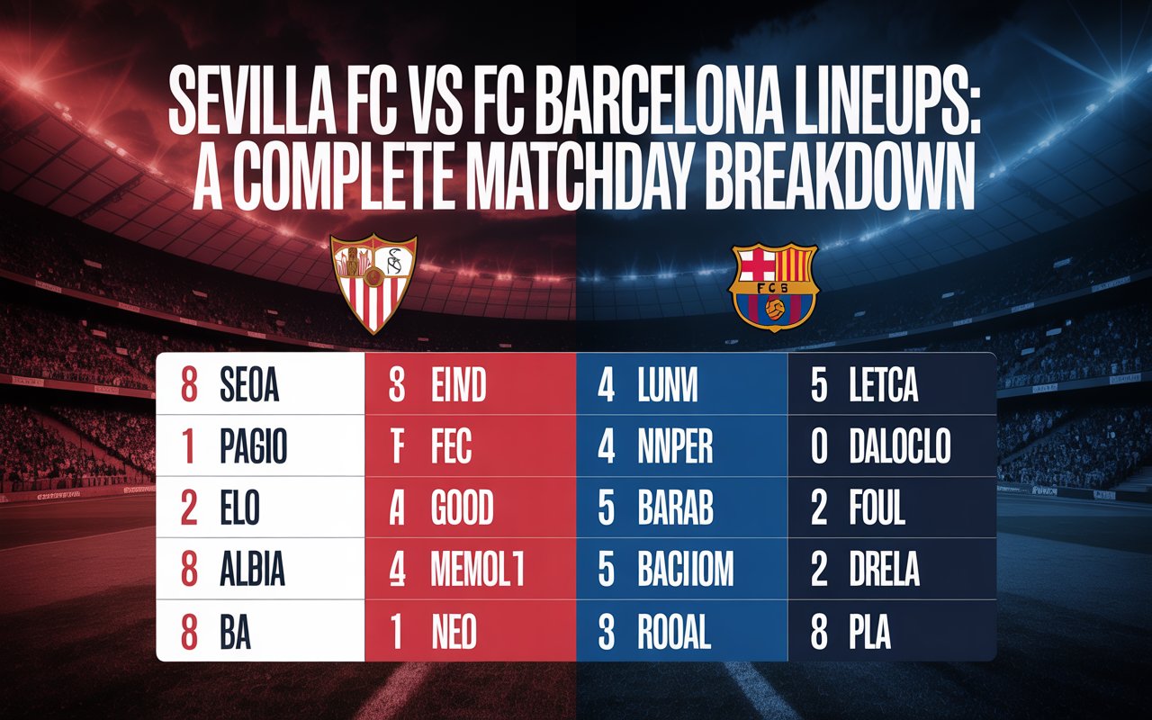 sevilla fc vs fc barcelona lineups
