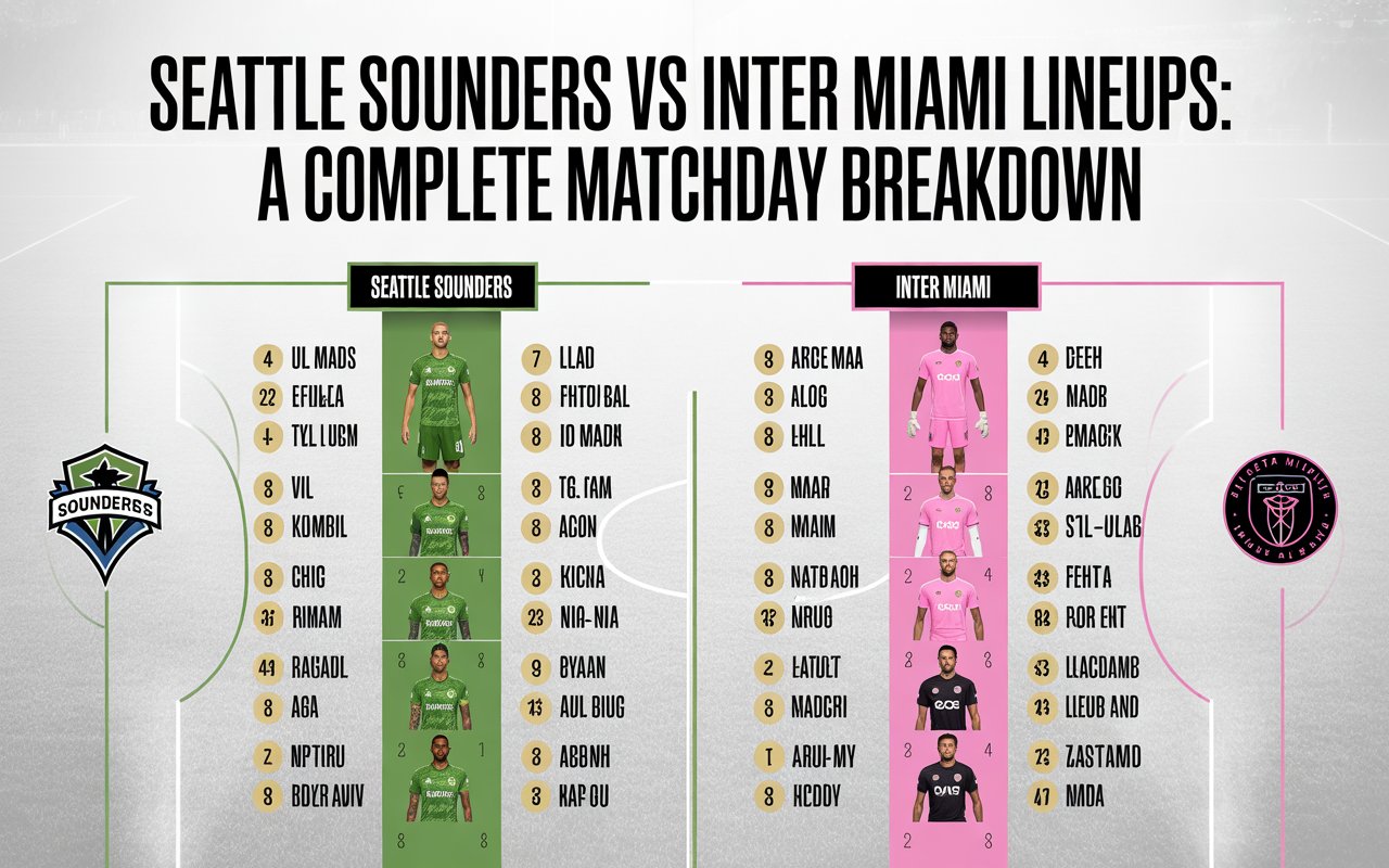 Seattle Sounders vs Inter Miami Lineups