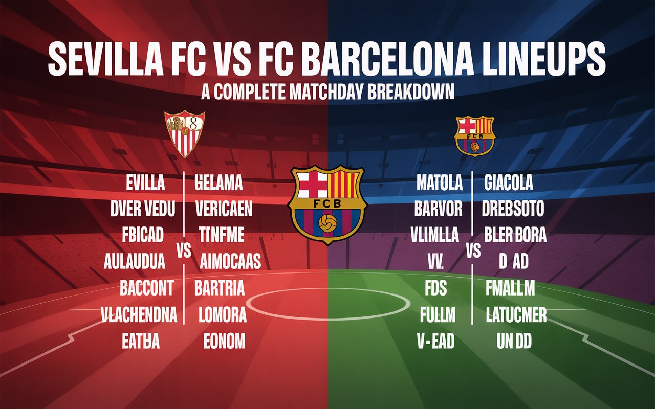 sevilla fc vs fc barcelona lineups