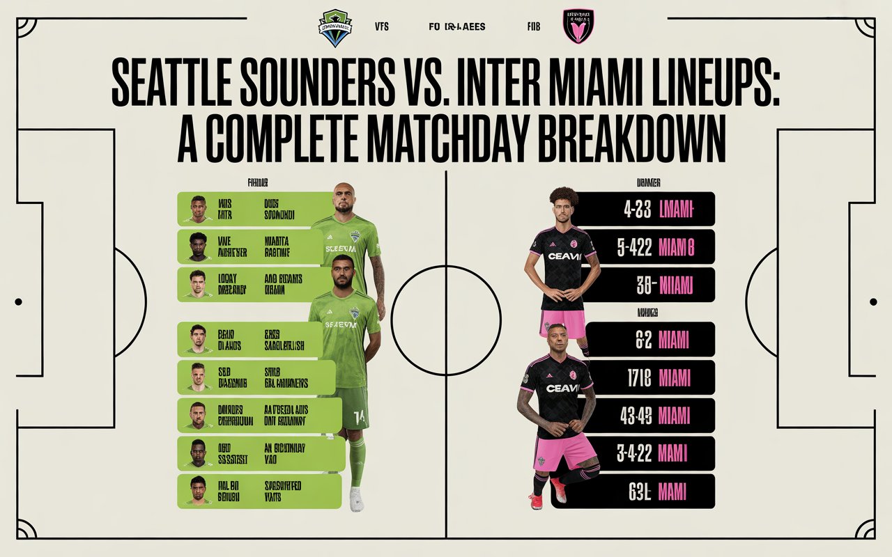 Seattle Sounders vs Inter Miami Lineups