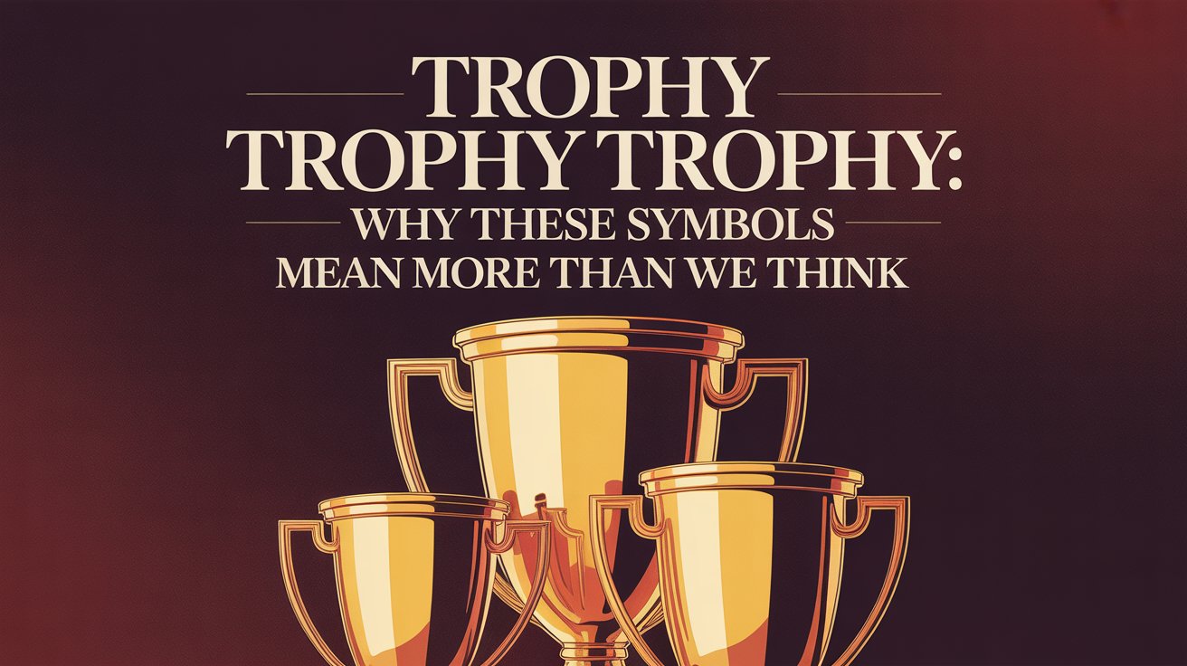 Trophy Trophy Trophy: Why These Symbols Mean More Than We Think