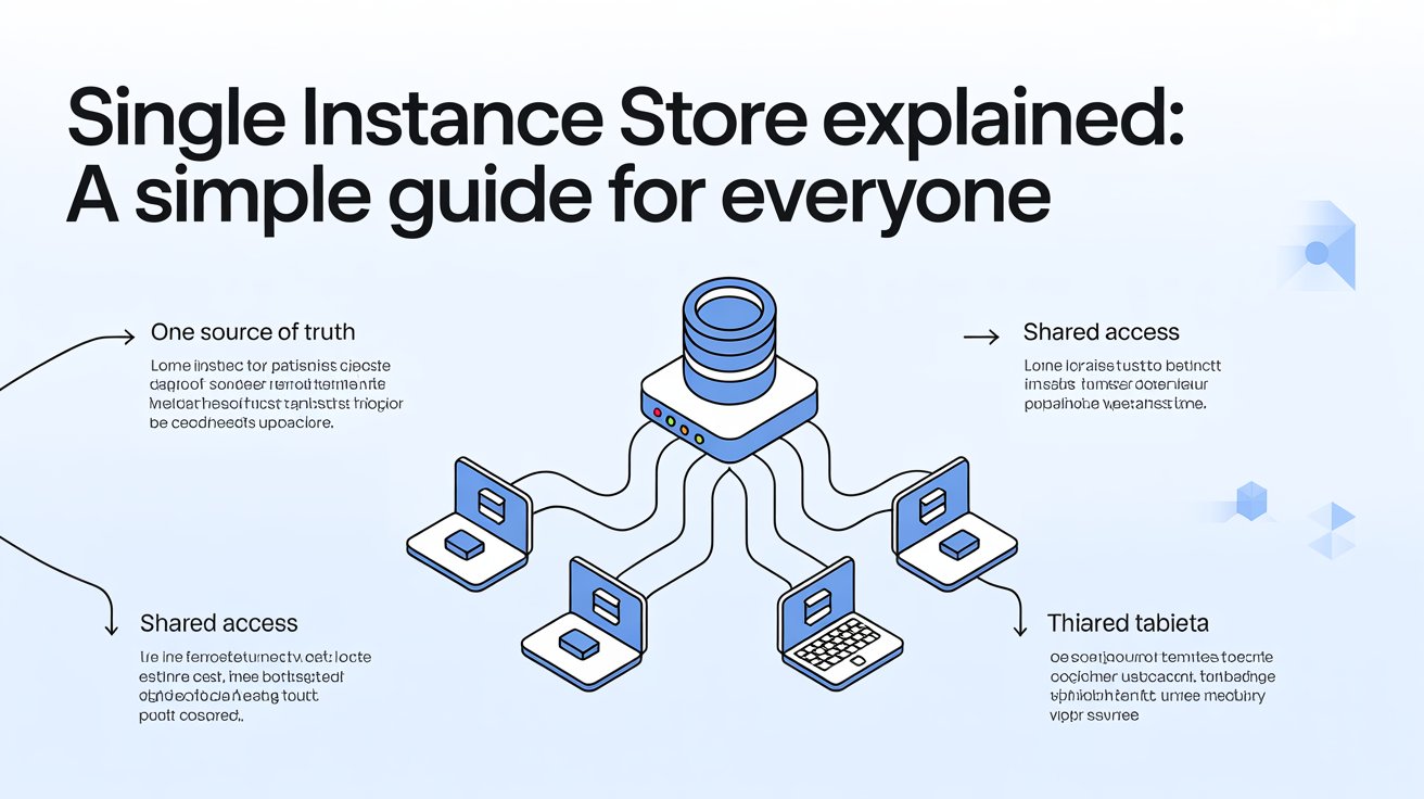 Single Instance Store Explained: A Simple Guide for Everyone