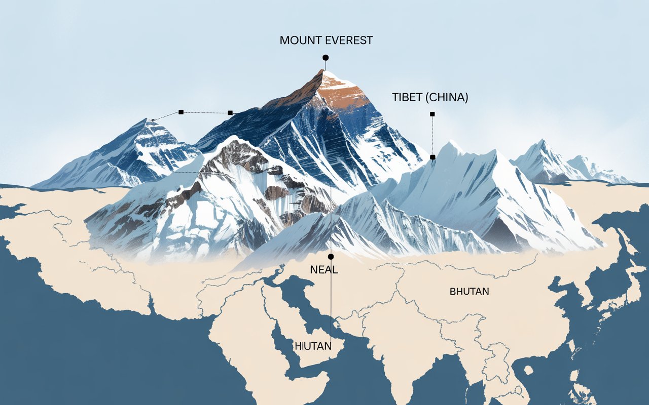 where is mount everest in asia