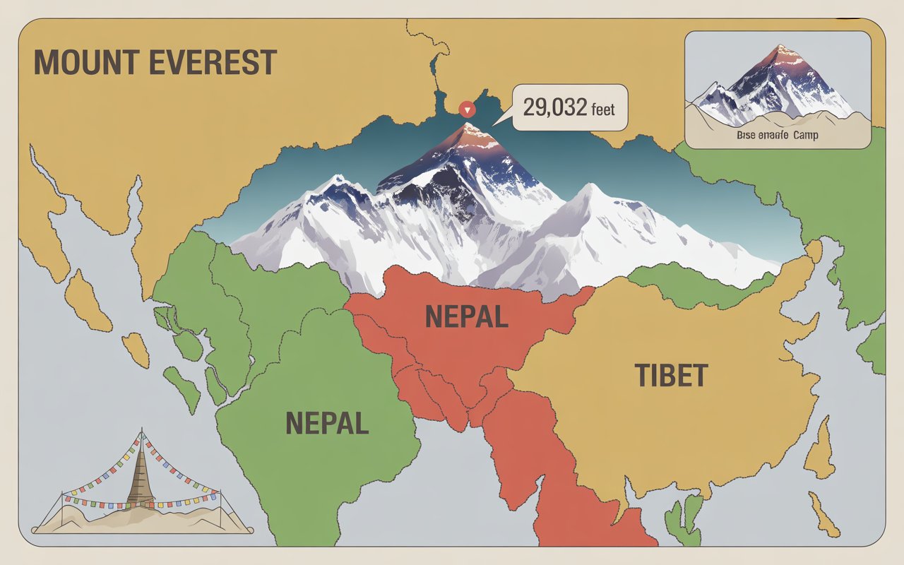 where is mount everest in asia