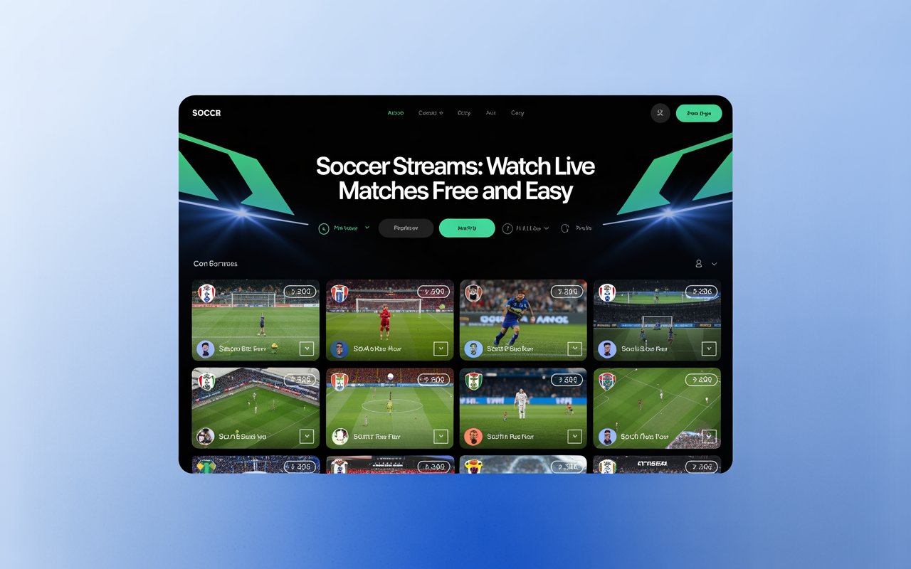 Soccer Streams: Watch Live Matches Free and Easy