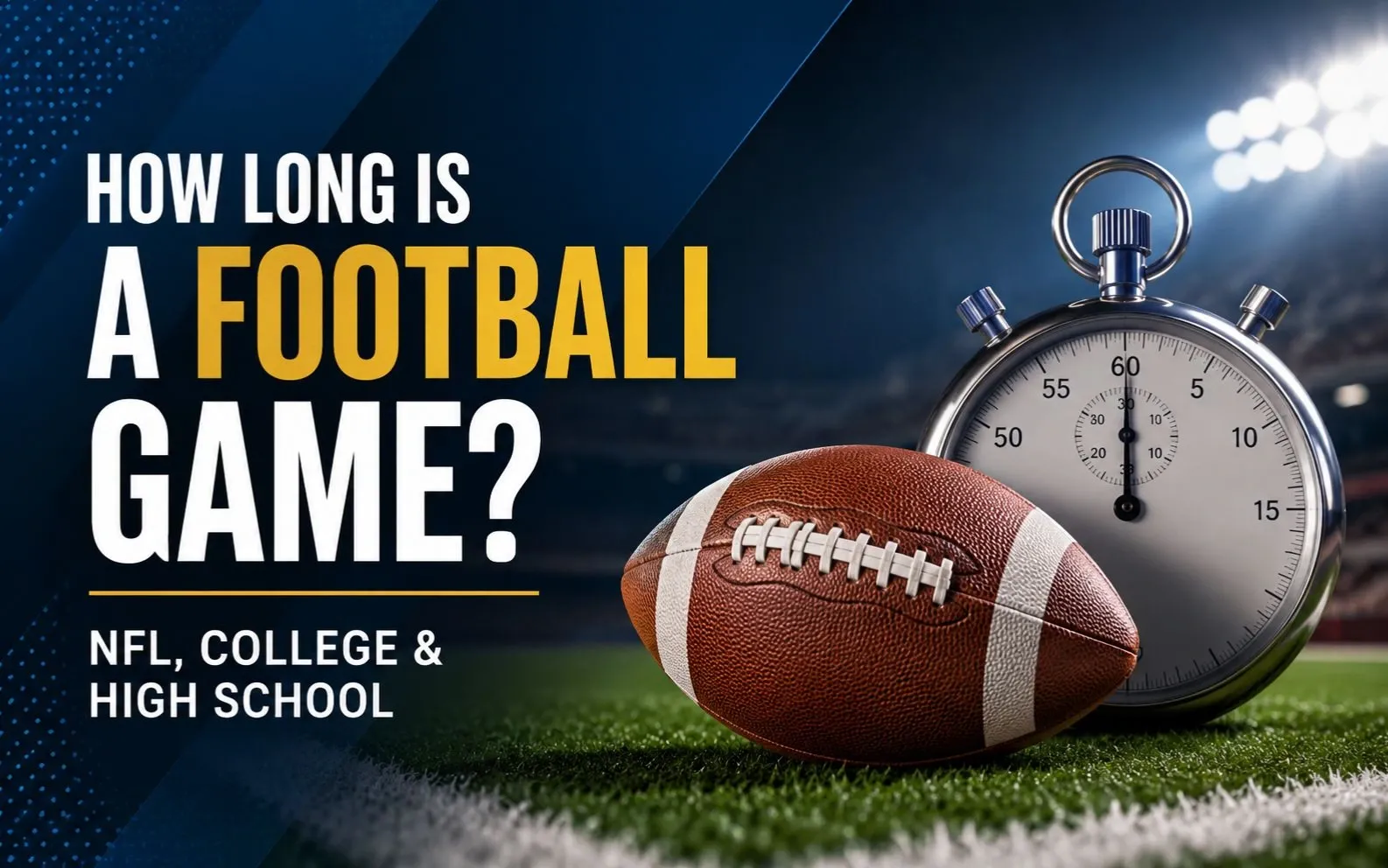 How Long Is a Football Game? NFL, College & High School