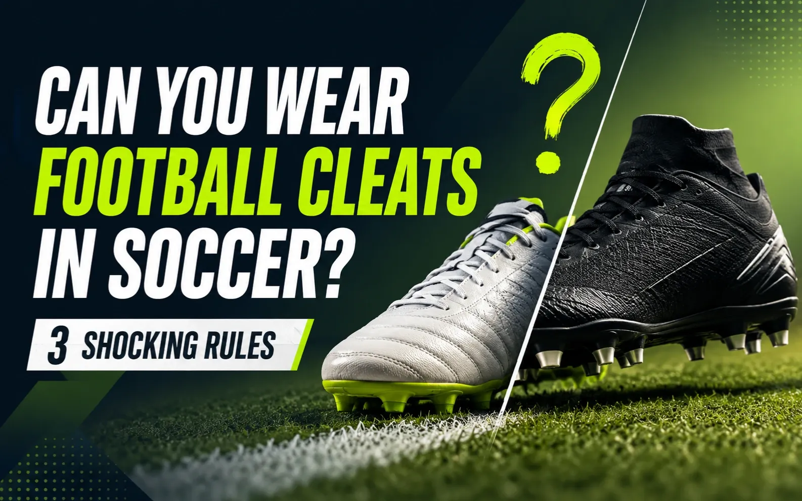 Can you wear football cleats in soccer? The truth
